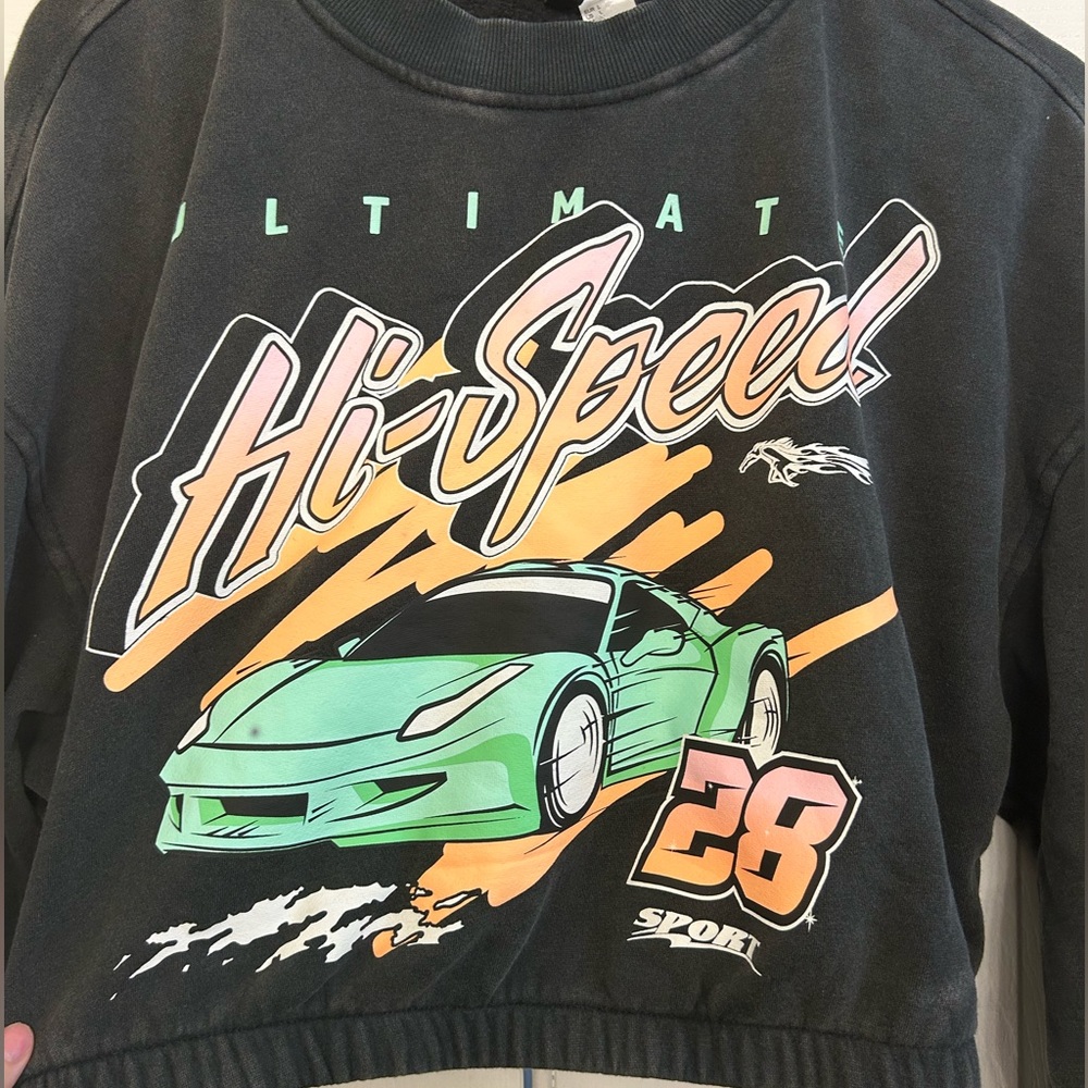 Cropped H&M long sleeve sweater